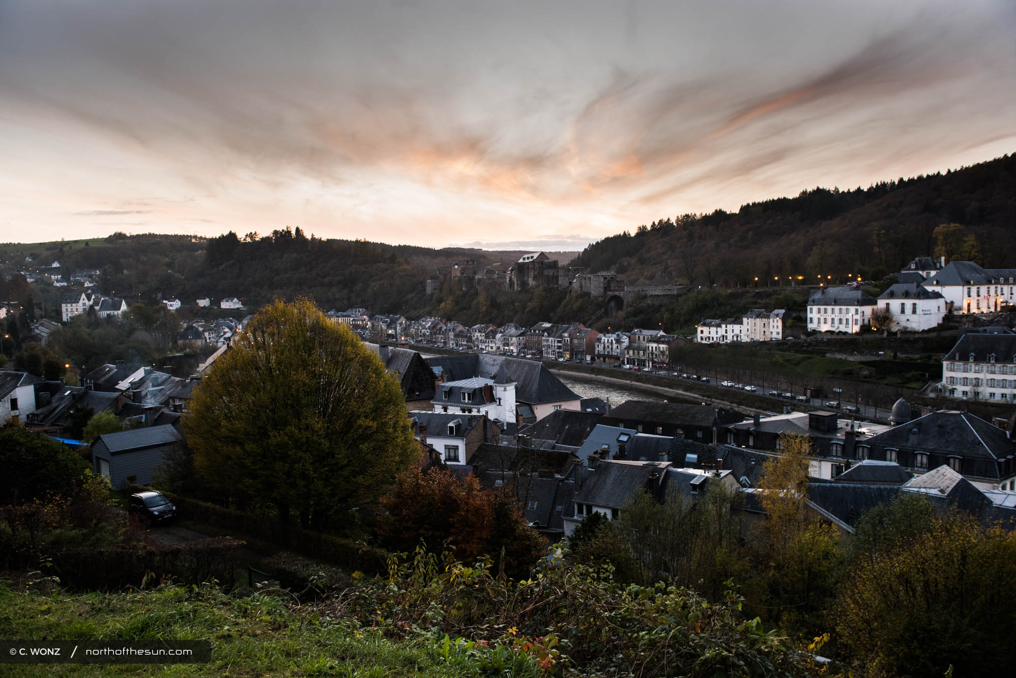 Autumn, Bouillon, Belgium, Orange leaves